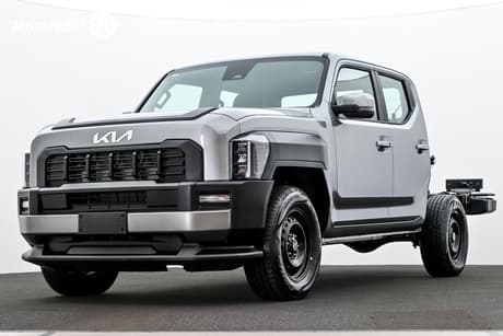 Grey 2025 Kia Tasman Double Cab Chassis S (4X4) Black Fender