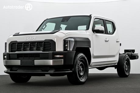 White 2026 Kia Tasman Double Cab Pick Up S (4X2) (Std) Black Fender