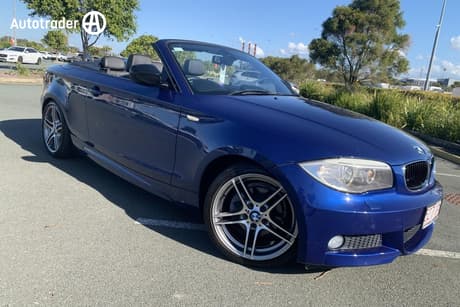 Blue 2012 BMW 118D Convertible E88