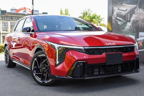 Red 2025 Kia K4 Sedan Gt-Line