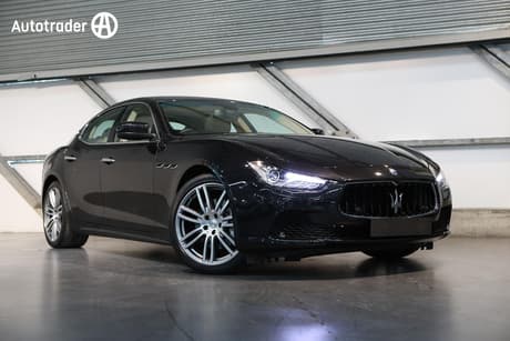 Black 2015 Maserati Ghibli Sedan