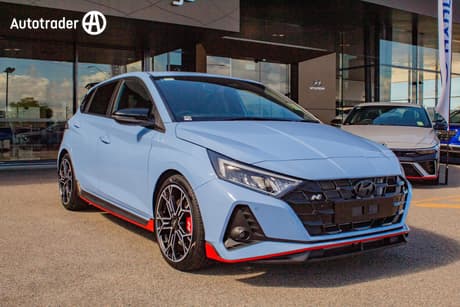 Blue 2026 Hyundai I20 Hatchback N
