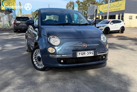 Blue 2013 Fiat 500 Hatchback Lounge