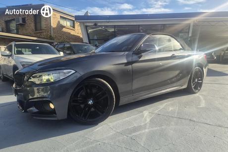 Black 2017 BMW 220I Convertible M Sport