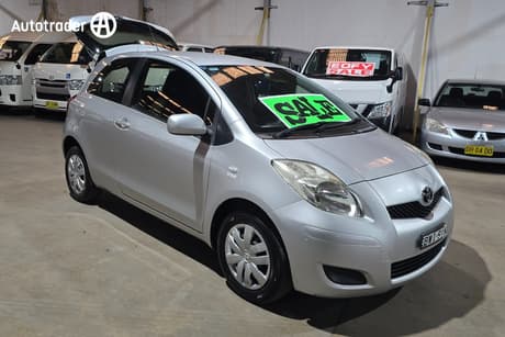 Silver 2011 Toyota Yaris Hatchback Yr