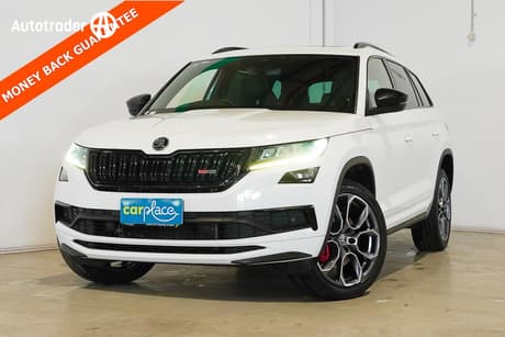 White 2020 Skoda Kodiaq Wagon 176 Tdi Rs (4X4)