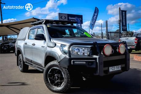 Silver 2018 Toyota Hilux Dual Cab Utility Rugged (4X4)