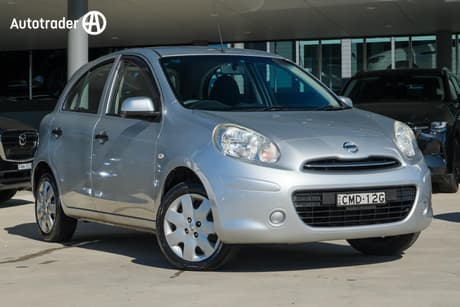 Silver 2013 Nissan Micra Hatchback St-L