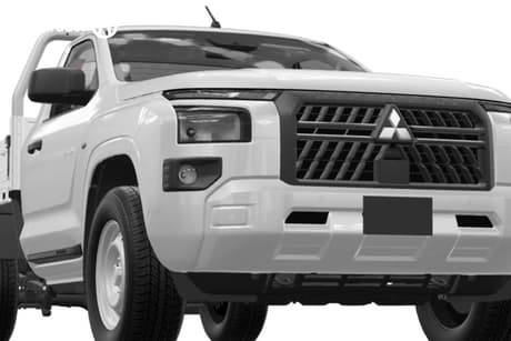 White 2026 Mitsubishi Triton Cab Chassis Glx (4X4)