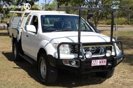 White 2012 Nissan Navara Dual Cab Chassis Rx (4X4)