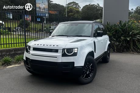 White 2026 Land Rover Defender Wagon 110 D350 Trophy Edtn Keswick