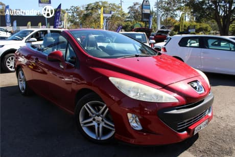 Red 2010 Peugeot 308 Cabriolet Cc