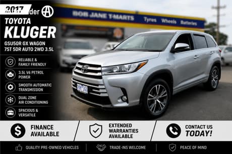2017 Toyota Kluger Gx (4X2) Gsu50R My17