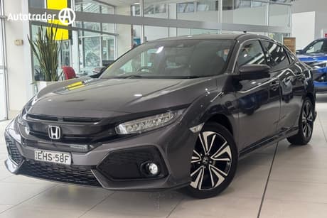 Grey 2019 Honda Civic Hatchback Vti-Lx