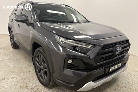 Silver 2022 Toyota RAV4 Wagon Edge (Awd) Hybrid