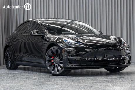Black 2023 Tesla Model 3 Sedan Performance