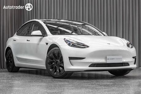 White 2023 Tesla Model 3 Sedan Rear-Wheel Drive