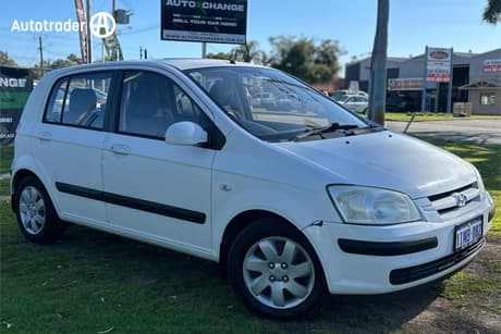White 2004 Hyundai Getz Hatchback Gl