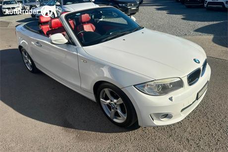 White 2013 BMW 1 Convertible 120I R