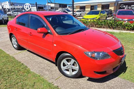 Red 2005 Mazda 3 Sedan Maxx