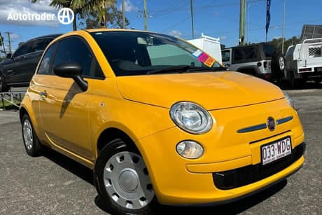 Yellow 2013 Fiat 500 Hatchback Pop