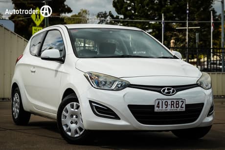 White 2014 Hyundai I20 Hatchback Active