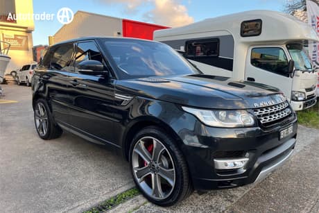 Black 2015 Land Rover Range Rover Sport SUV SDV8 HSE 4X4