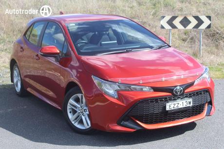 Red 2019 Toyota Corolla Hatchback Ascent Sport