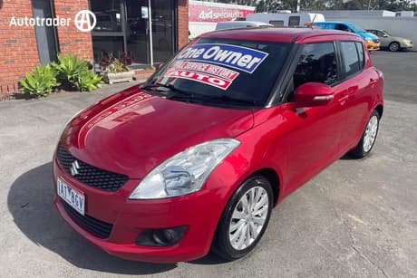 Red 2013 Suzuki Swift Hatchback Glx