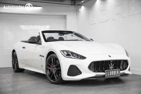 White 2019 Maserati Grancabrio Convertible Sport