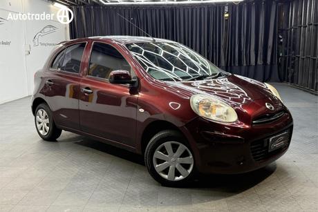 Red 2012 Nissan Micra Hatchback St