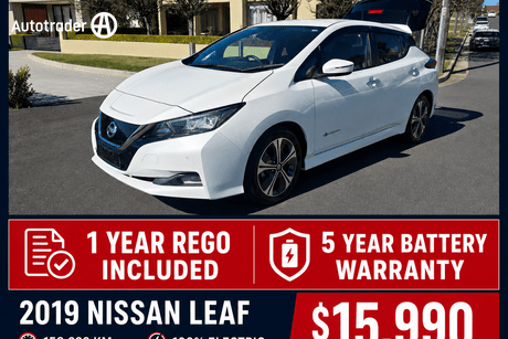 White 2019 Nissan Leaf Hatch