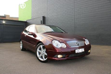 Red 2007 Mercedes-Benz C180 Coupe Kompressor