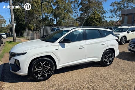 White 2023 Hyundai Tucson Wagon N Line (Fwd)