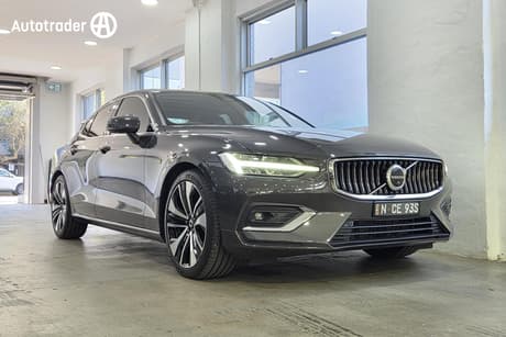 Grey 2022 Volvo S60 Sedan Ultimate B5 Bright Mhev