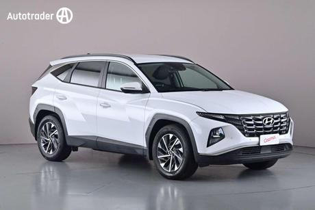 White 2022 Hyundai Tucson Wagon Elite (Awd)