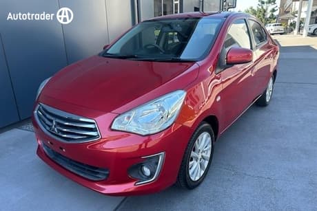 Red 2014 Mitsubishi Mirage Sedan Es