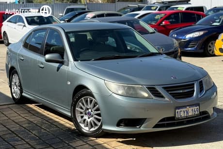 Grey 2009 Saab 9-3 Sedan LINEAR 2.0T MY08