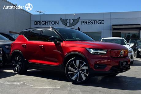 Red 2022 Volvo XC40 Wagon Recharge Twin Pure Electric