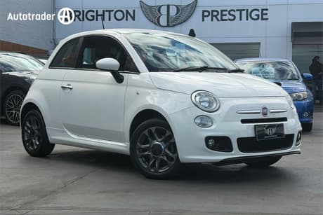 White 2014 Fiat 500 Hatchback Sport