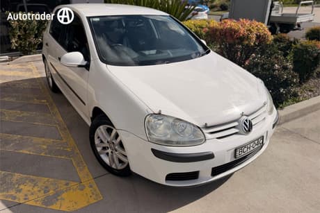 White 2007 Volkswagen Golf Hatchback 1.9 Tdi Comfortline