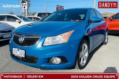 Blue 2014 Holden Cruze Hatchback Equipe