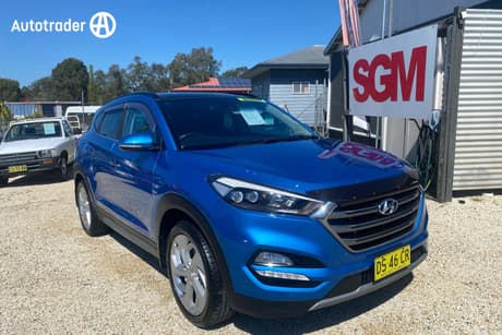 Blue 2017 Hyundai Tucson Wagon Highlander (Awd)