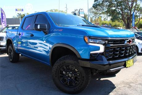 Blue 2024 Chevrolet Silverado Crew Cab Pickup 1500 Zr2
