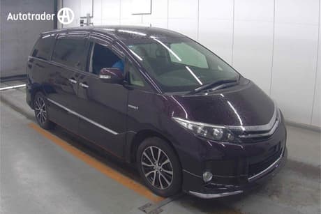 Purple 2013 Toyota Estima Commercial AERAS