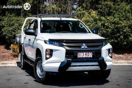 White 2021 Mitsubishi Triton Double Cab Pick Up Glx (4X4)