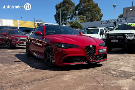 Red 2017 Alfa Romeo Giulia Sedan Quadrifoglio (Qv)