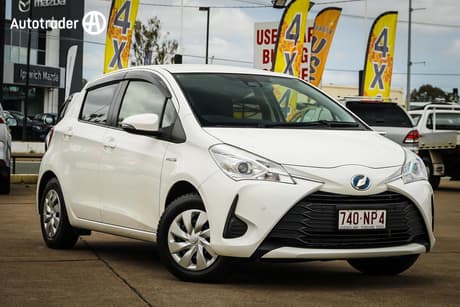 White 2020 Toyota Yaris Hatchback Sx Hybrid