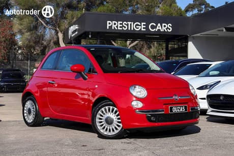 Red 2013 Fiat 500 Hatchback Lounge