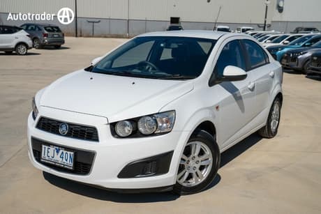 White 2014 Holden Barina Sedan Cd